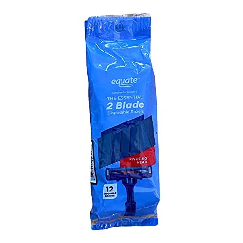 Twin Blade Plus Disposable Razors, 12ct, by Equate, Compare to Good News