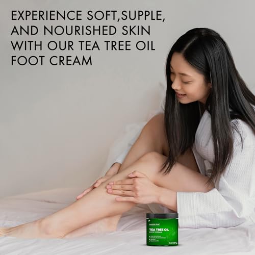 Majestic Pure Tea Tree Oil Foot Cream - Dry Feet & Cracked Heels, 8 oz