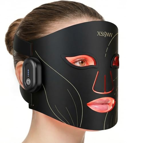 Wireless LED Face Mask for Skin Care - 272 LEDs, Rechargeable, Hands-Free