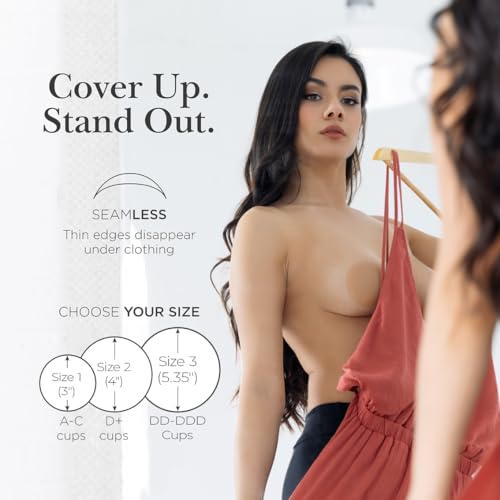 Nippies Nipple Covers - Reusable Silicone Pasties with Travel Case