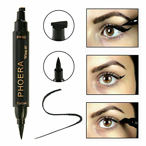 Phoera 2-in-1 Wing Cat Eye Liner Stamp Pen Waterproof