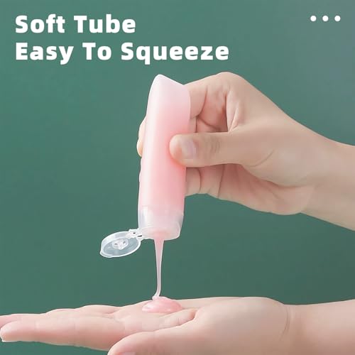 6-Pack 1oz Leak-Proof Travel Bottles with Flip-Top Squeeze