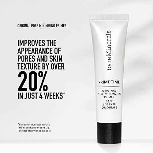 bareMinerals Original Get Started Kit Mini, 4 Piece Mineral Makeup Includes Original Loose Foundation, Face Primer, Setting Powder, Brush, Must-Have Kit, Travel Size, Vegan