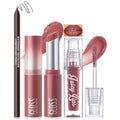 3PC Lip Combo Set – Brown Liner, Lip Balm & Gloss Trio