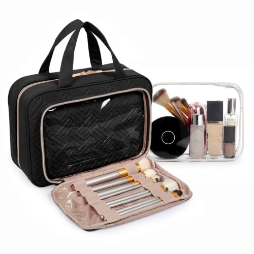BAGSMART Hanging Toiletry Bag with TSA Cosmetic Organizer