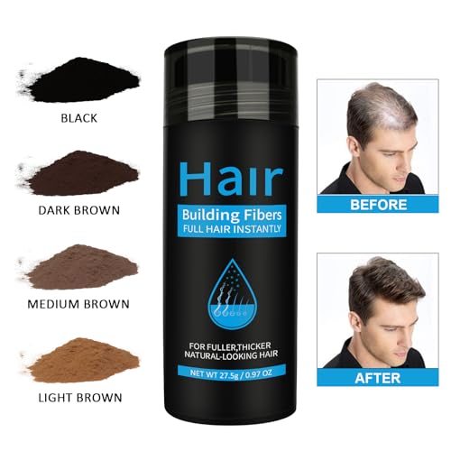 Hair Building Fibers Dark Brown - Instant Hair Thickening for Thinning Hair