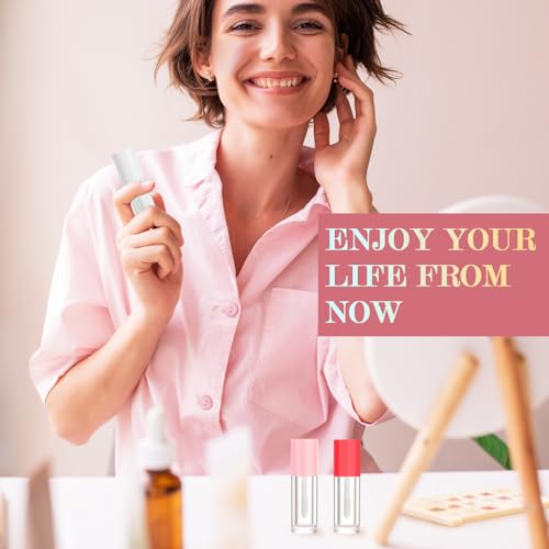 12 Pack 2.5ml Empty Lip Gloss Tubes with Syringes