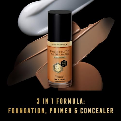 Max Factor Facefinity 3-in-1 All Day Flawless Liquid Foundation SPF 20 Warm Honey 30ml