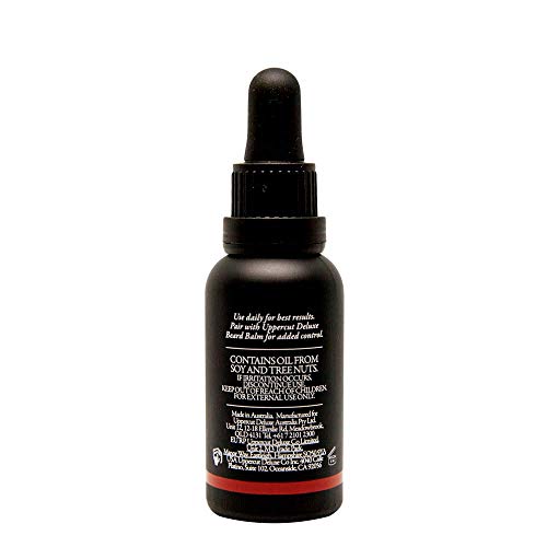 UPPERCUT DELUXE Conditioning Beard Oil, Patchouli & Leather Scent, 1 fl. oz. (Pack of 2)