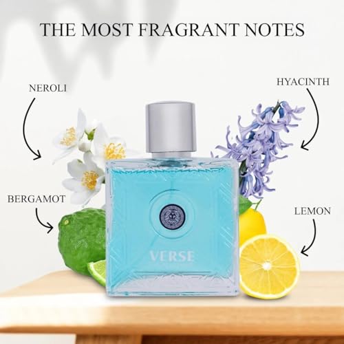 NovoGlow Verse Eau De Parfum for Men - Long Lasting Citrusy Floral Fragrance