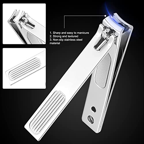 FAMILIFE Manicure Pedicure Kit Professional Nail Clippers Set Men and Women 12 Pcs and 16pcs Grooming Kit Gifts for Men