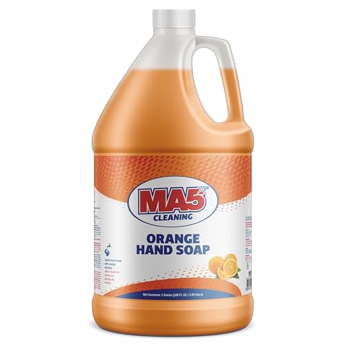 MA5x Cleaning Orange Liquid Hand Soap Refill | General Purpose Hand Cleaner with Orange Extract | Gallon | Pack of 1