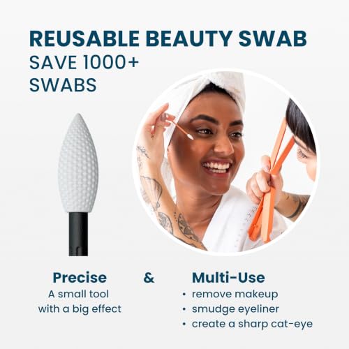 LastSwab Reusable Q-Tips for Makeup – Precision Silicone