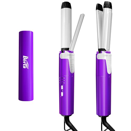 BERTA 1 Inch 2-in-1 Curling Iron & Hair Straightener