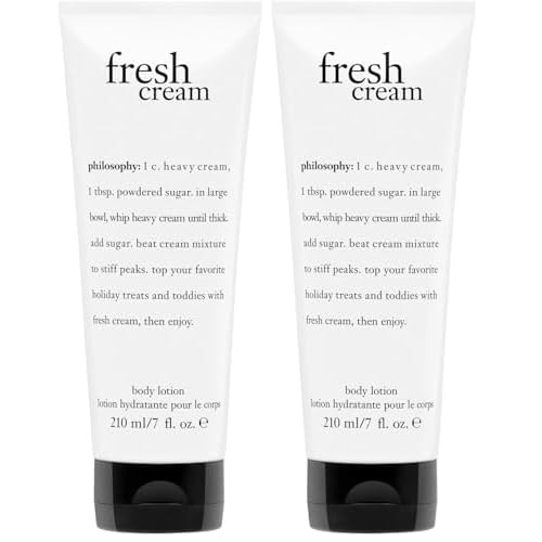 philosophy fresh cream body lotion - with notes of vanilla,heliotrope & tonka bean - 7 fl oz,(Pack of 2)