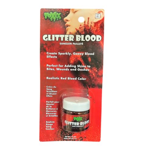 Sparkling Red Glitter Fake Blood Makeup - 1 oz