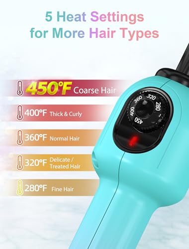DAN Technology Electric Hot Comb for Wigs - Ceramic Straightening Comb with Adjustable Temp Dial 280-450°F