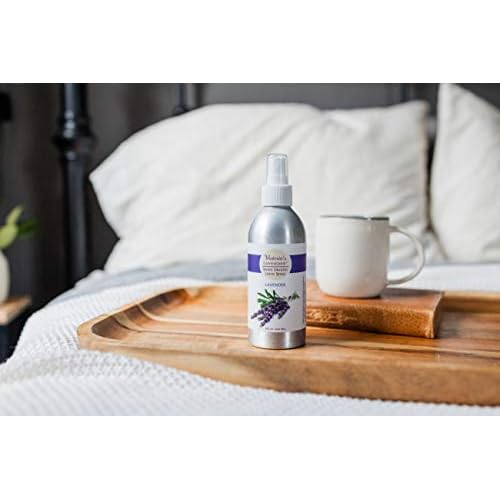 Victoria's Lavender Aromatherapy Eye Mask - Soothing Lavender Eye Mask for Hot & Cold Relief, Weighted Design, Silk Mask, Made in The USA with Lavender Pillow & Linen Spray (8 oz) - (Set of 2)