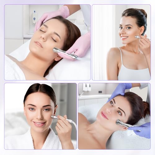 UNOISETION Diamond Dermabrasion Head, 6 PCS Dermabrasion Replacement Tips, Professional Microdermabrasion Accessories for Microdermabrasion Machine