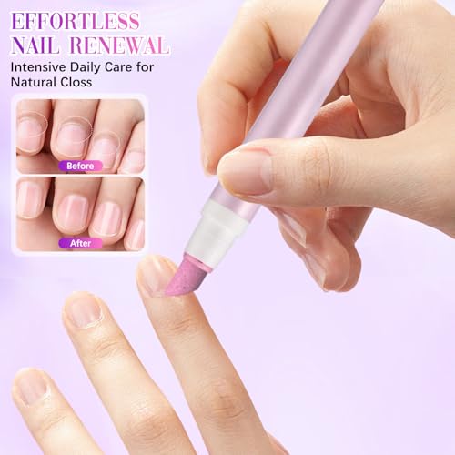 Baysea 2-in-1 Cuticle Oil Pusher Pen & Remover | Portable Nail Care