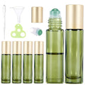 Qeuly Rose Quartz Roller Bottles 6 Pack 10ml Essential Oil