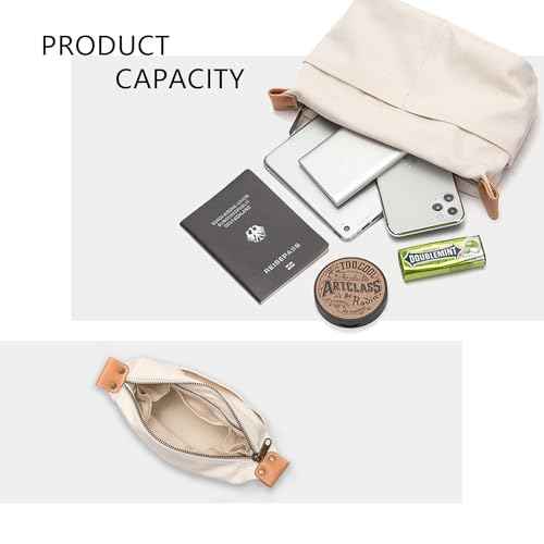 Insert Storage Bag Purse Organizer and Cosmetic Travel Bags for Women Makeup Bag with Compartments Three Sizes Cotton Canvas built-in compartments functiona and fashionable