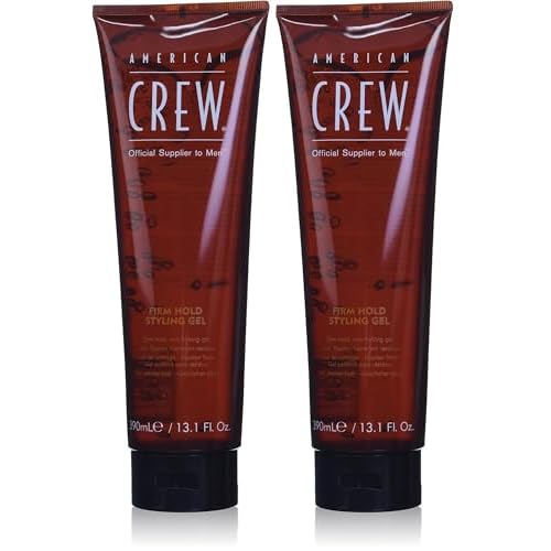 American Crew Men's Hair Gel, Firm Hold, Non-Flaking Styling Product, 13.1 fl oz (Pack of 2)