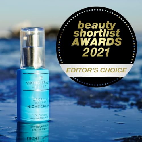 Night Cream - Anti Aging Night Face Cream with Nordic Antioxidant Berries - Hyaluronic Acid Night Cream Moisturizer for Face to Replenish Lost Moisture - 1 Fl Oz