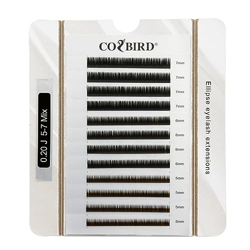 Bottom Lash Extensions Flat Ellipse 0.20 Mix Tray 5-7mm