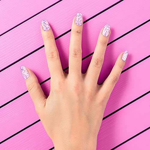 7-Day Press-On Nail Set for Kids - 84PC Colorful Nail Designs