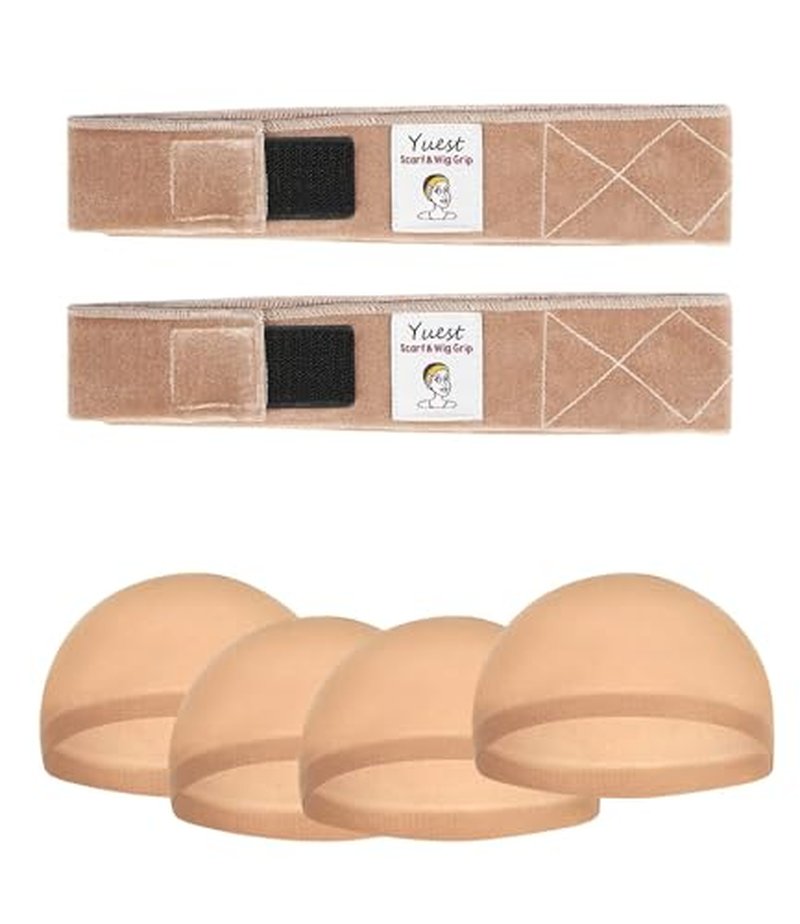 2 Pack Velvet Wig Grip Bands - Adjustable Headband No Slip