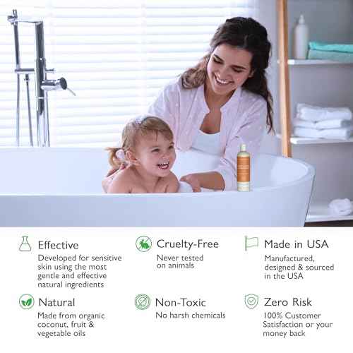 SoCal Suds & Company - Organic Baby & Kids Conditioner - Gentle Natural Ingredients, Vitamin Rich Organic Oils for Babies and Kids Sensitive Scalp - Orange Vanilla, 12oz - 2 Pack
