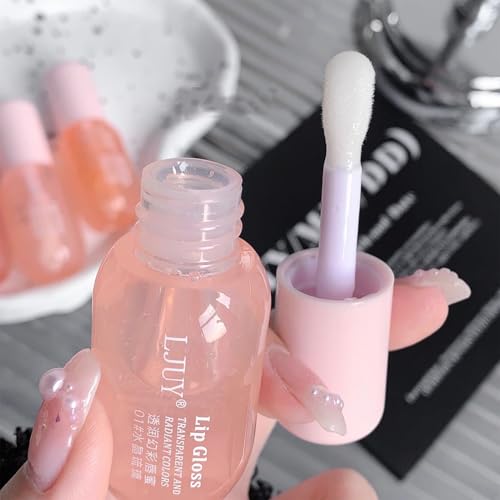 Hydrating Lip Gloss Oil Set - 3pc Clear & Tinted