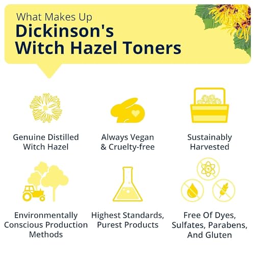 Dickinson's Alcohol-Free Witch Hazel Hydrating Toner, 16 Oz