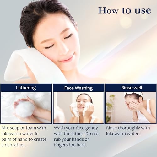 ROYAL HERB FOAM Facial Foaming Cleanser Moisturizing with Aloe Vera Leaf Extract, Ginseng Extract and Gold, 4.23 OZ / 120g