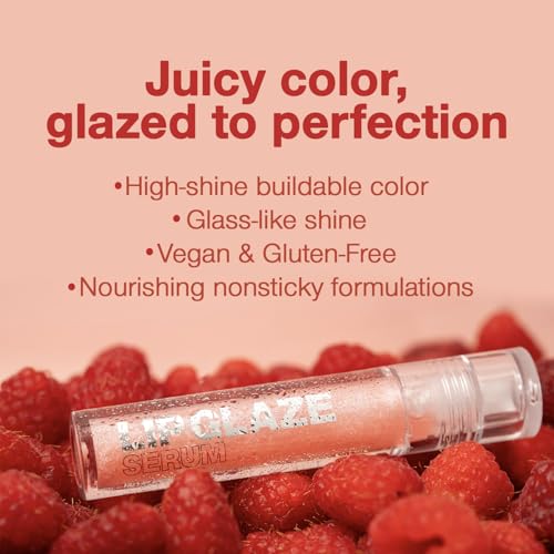 Palladio Lip Glaze Serum, Hydrating Lip Gloss with Peptides & Hyaluronic Acid for Plump, Smooth, and Nourished Lips ? Vegan, High-Shine, Non-Sticky Finish (Blush Brulee)