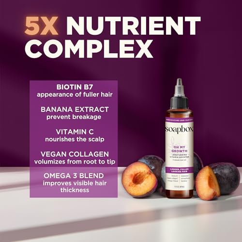 Soapbox Oh My Growth Hair Treatment - Biotin & Collagen, 5 oz
