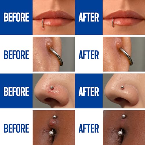 BodyJ4You Piercing Aftercare Spray - Sterile Saline Solution 2 FL Oz