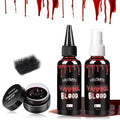 Halloween Fake Blood Kit - Spray, Gel & Coagulated for SFX Makeup