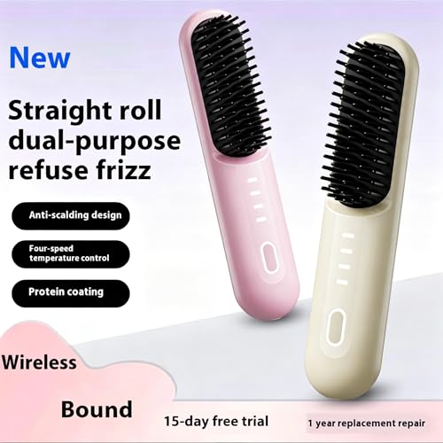 Go Brush Pro Cordless Straightening Brush for Short Hair
