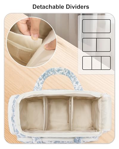 Travel Makeup Bag, Large Toiletries Organizer with Brush Compartment