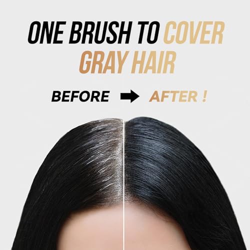 Root Touch Up Hair Color Stick with Comb - Waterproof Gray Coverage