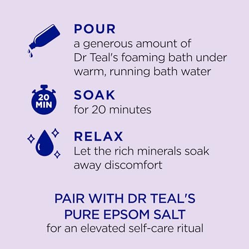 Dr Teal's Lavender Foaming Bath with Epsom Salt 62.5 fl oz