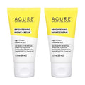 Acure Brightening Night Cream, 1.7 fl oz (50 ml) (Pack of 2)