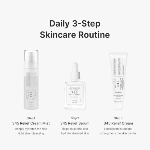 Dr. Althea 345 Relief Skincare Trio - Soothing Moisturizer, Serum & Mist for Sensitive Skin