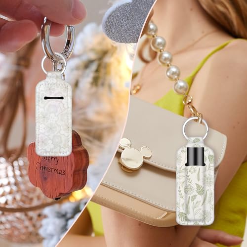 10Pcs Sublimation Lipstick Holder Keychain Blanks