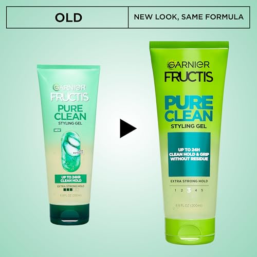Hair Gel - Extra Strong Hold, 24H, Non-Flaking, Non-Sticky, 6.8 fl oz - Variation of THIS listing
