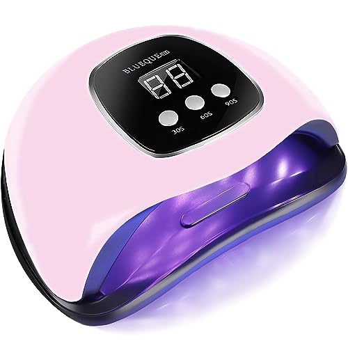 BIGBEAR 48W UV LED Nail Lamp - Portable Gel Polish Dryer with Sensor