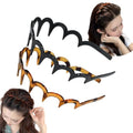 Zig Zag Hair Headband with Teeth Comb - Non-Slip 90s Style