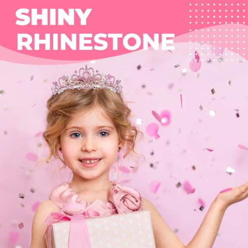Pink Birthday Tiara and Crown with Sash for Women